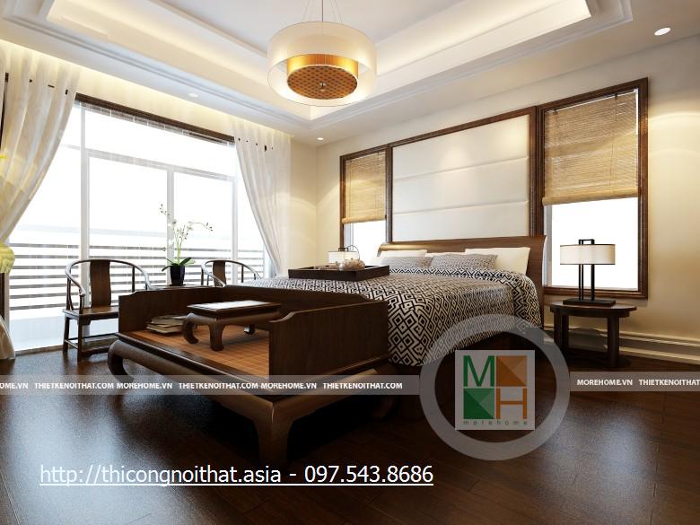 Thiết kế nội thất biệt thự ở Hoàng Mai - Nhà Anh Bắc